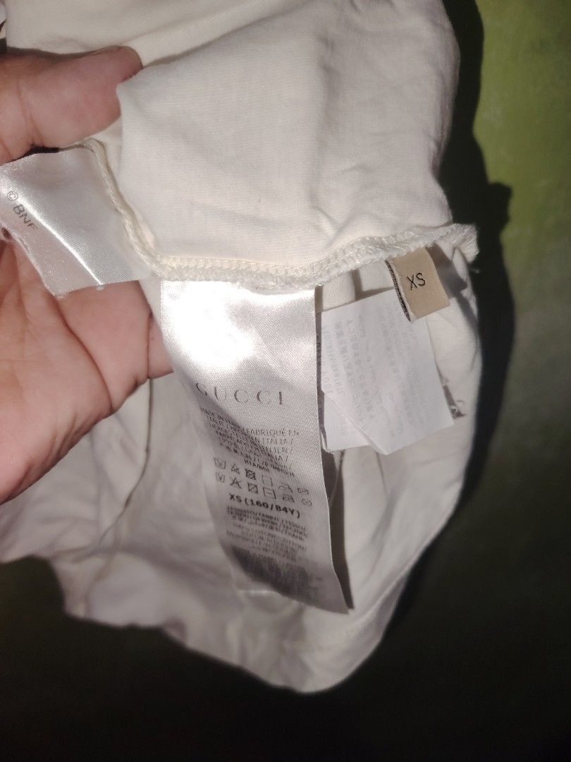 GUCCI X BANANYA (Category: Luxury Apparel) located in Pasig City. Submitted by michelle.asuki (Listing ID 1470061482, Image 3). Description: GUCCI X BANANYA SHIRT EXCELLENT XSMALL ON TAG 20 WIDTH 26 LENGHT FIT TO SMALL.