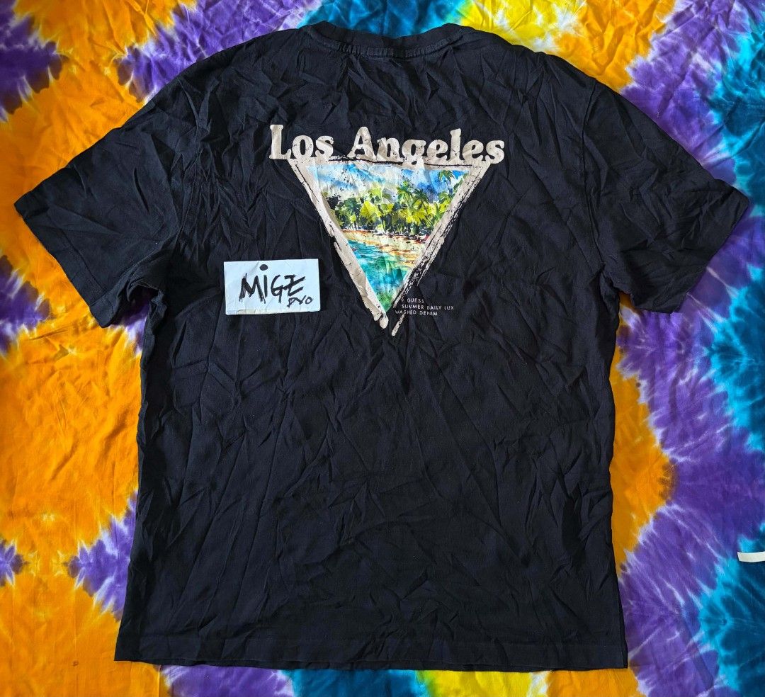 Guess? LA Summer Tee (Category: Tshirts & Polo Shirts ) located in Davao. Submitted by juanmigzdvo (Listing ID 1470030533, Image 2). Description: Guess? LA Summer Tee (Mens) Excellent ✅ size: L/XL “22-22.5 W x 29.5 L” Php 350.00 PM for more Inquiry 😁….