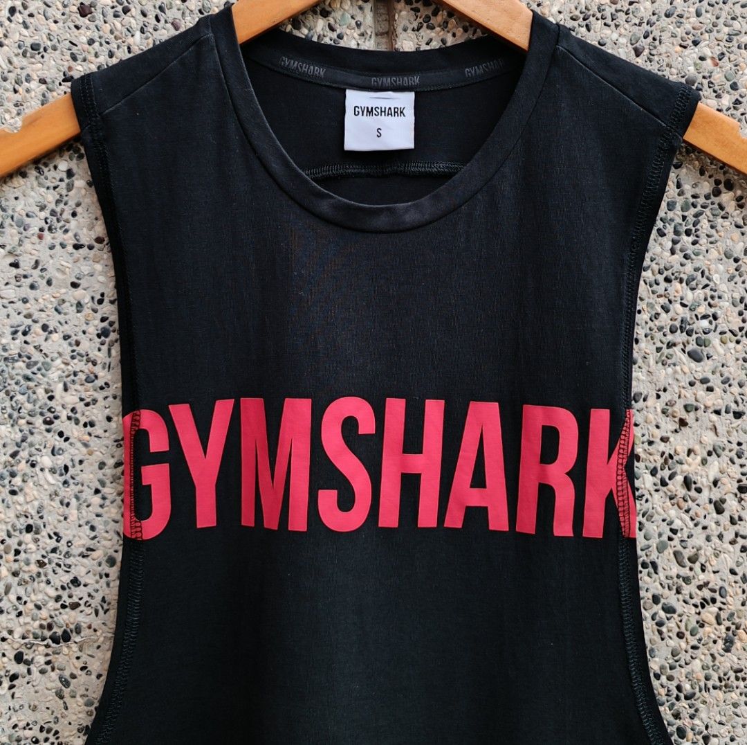 GYMSHARK PRIME DROP ARM TANK (Category: Activewear) located in Davao. Submitted by st333tcartel (Listing ID 1469994081, Image 2). Description: Small Length 29 Width 17.5 Issue:Slight white stain washable.