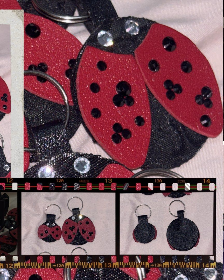 Handmade Coach Black optic lurex ladybug charms (Category: Charms) located in Cabanatuan. Submitted by oogerbooger02 (Listing ID 1470016816, Image 2). Description: Small - ₱350 about the same size as a 20 peso coin Large - ₱600 Buyer will shoulder sf Note: these are handmade and small differences and imperfections are normal! Stones were placed by hand, canvas and faux leather also cut by hand and assembled to make this piece! .