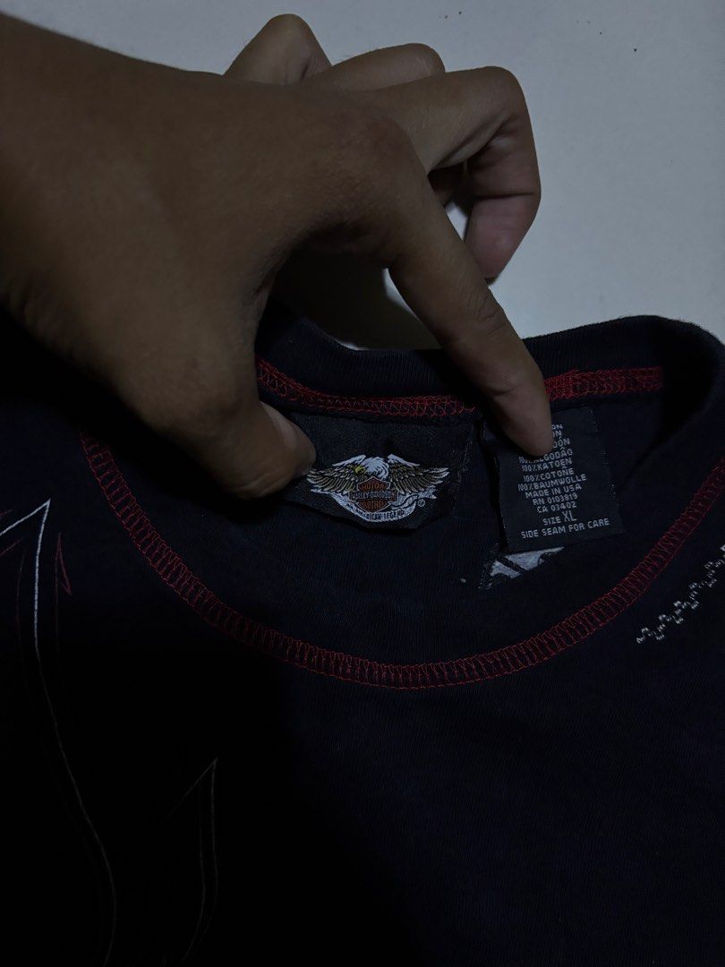 Harley Davidson Dice Unisex (Category: Sleeveless) located in Panabo. Submitted by thrifty.red (Listing ID 1470090291, Image 3). Description: width:19.5 length:22 xl womens can fit medium to large mens Crop .