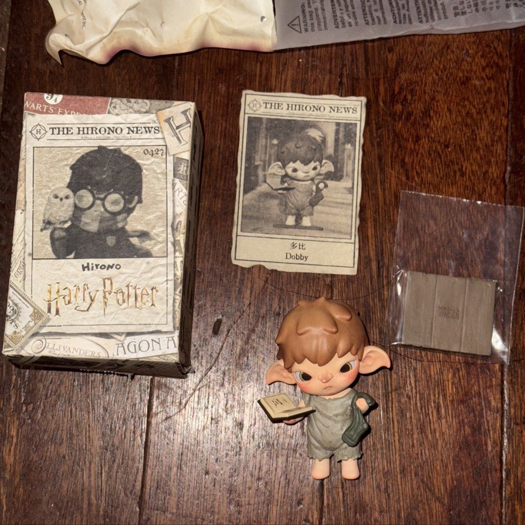 Hirono Harry Potter-Dobby (Category: Figurines & Statues) located in Pasig City. Submitted by clarsethsof.ph (Listing ID 1469660564, Image 1). Description: Condition- Brand new (hindi nalagay sa case nasa box lang) -opened box at the bottom part -complete inclusions -with card & unsealed foil -good condition rfs: dupe.