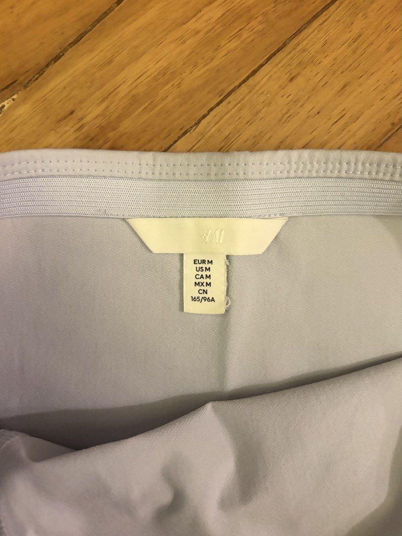 H&M Light Blue Peplum Tube Top (Category: Sleeveless) located in Makati City. Submitted by chloudyday (Listing ID 1470065085, Image 2). Description: H&M Peplum Tube Top, Size M (fits true to size), only used twice.
