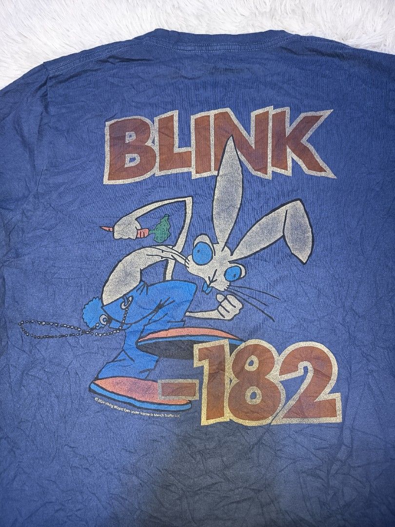 Hollister x Blink -182 Shrunken Tee Dated 2024 (Category: Tshirts & Polo Shirts ) located in Pasay City. Submitted by ODDXX (Listing ID 1470110440, Image 3). Description: Hollister x Blink -182 Shrunken Tee Dated 2024 Medium on Tag Actual Dimes: 18" x 24" Which best Fit to Small Need Wash! 265 Pesos (Free Shipping).