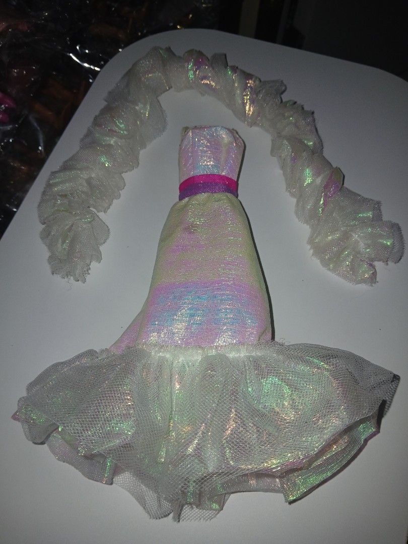 Crystal Barbie gown (Category: Kids Toys) located in Subic. Submitted by frncnjntmr22 (Listing ID 1470117122, Image 1). Description: - Condition: has dark stop due to fabric aging see on photo but not so visible when worn. •already washed & sanitized for the next owner. .