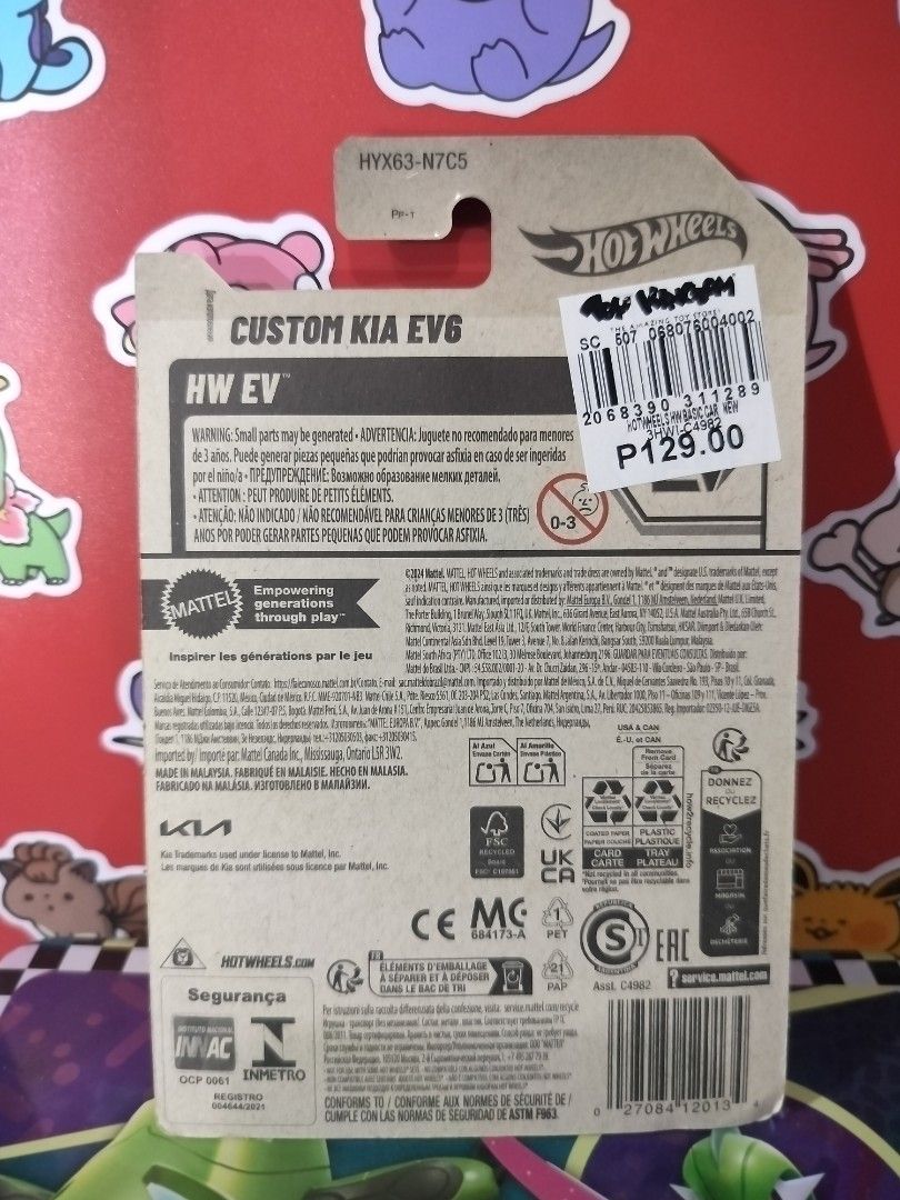 Hot Wheels Custom Kia EV6 (HW EV 8/10) (Category: Vehicle & Diecast Models) located in San Antonio. Submitted by lansbitshop (Listing ID 1470075964, Image 2). Description: Hot Wheels Custom Kia EV6 (HW EV 8/10) ✨ Condition: Lightly used (Carded with minor soft corners from handling. The striking teal 2025 anime-style Itasha casting inside remains perfectly factory-sealed!) 💯 100% Authentic / Original Hot Wheels Premium 📍 TERMS & CONDITIONS: 💳 