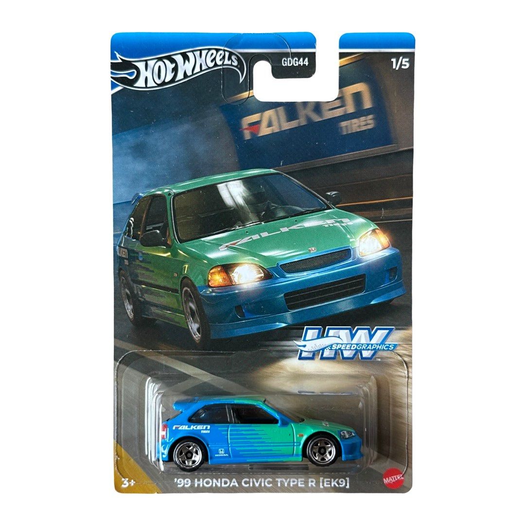 Hot Wheels Silver Series Speed Graphics ‘99 Honda Civic Type R (EK9 ...