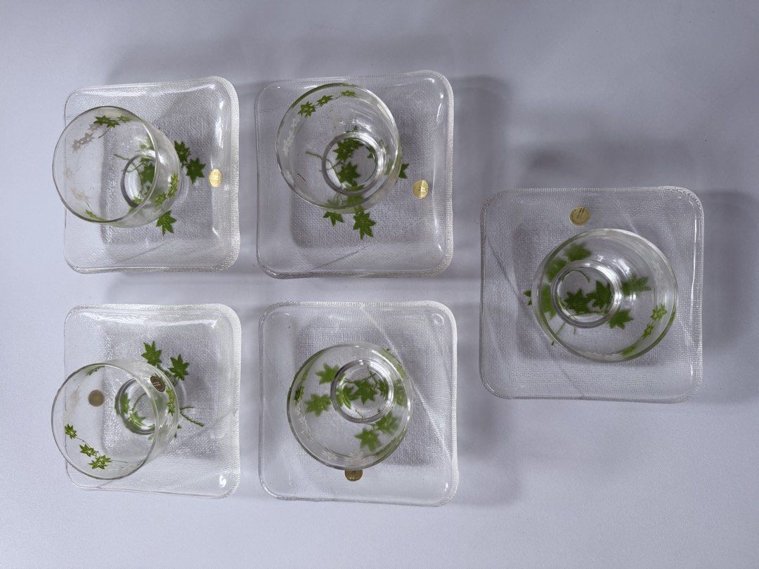Hoya Crystal Japan Tableware | Vintage (Category: Coffee & Tea Tableware) located in Rizal. Submitted by teresita.123 (Listing ID 1470101618, Image 1). Description: 🇯🇵 Made in Japan ✨ With original Hoya Crystal stickers 🍃 Elegant vintage maple leaf design 📦 Comes with original box — box has some signs of age/storage Condition: Vintage. Please refer to photos for the actual condition and any minor signs of storage. Perfect for collectors, vint