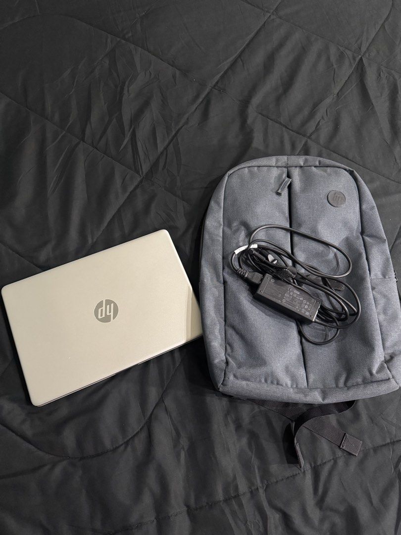 HP LAPTOP (check photos for specs) (Category: Laptops & Notebooks) located in Batangas. Submitted by drei444 (Listing ID 1470005997, Image 3). Description: Inclusions: Original charger and gray HP backpack RFS: upgrade .