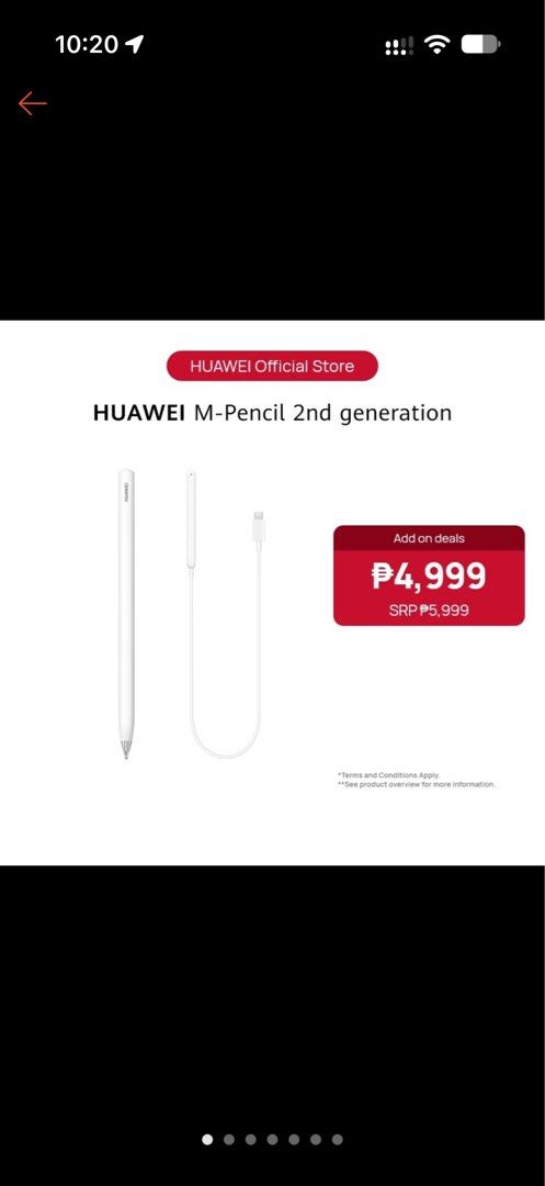 HUAWEI M-Pencil (2nd generation) (Category: Android) located in Manila. Submitted by taxreaper (Listing ID 1470096001, Image 1). Description: with box and charger free case.