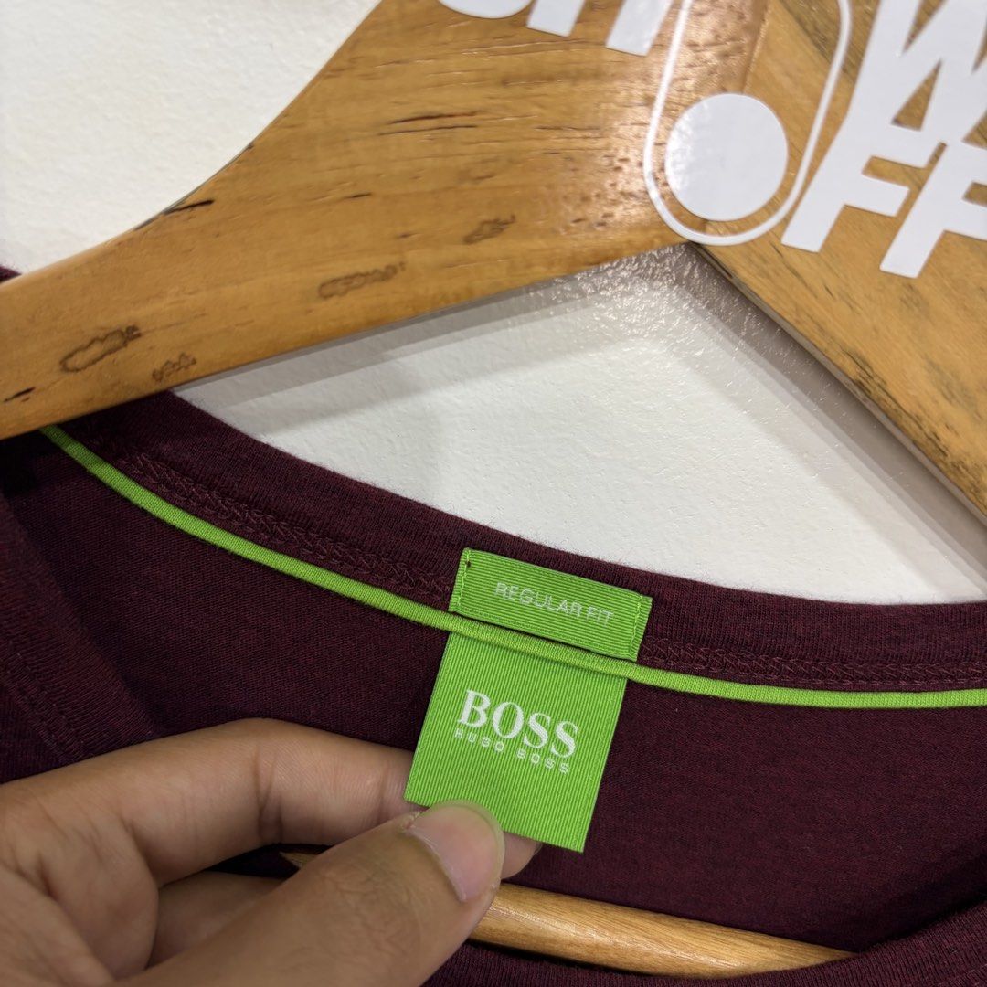Hugo Boss (Category: Tshirts & Polo Shirts ) located in Santa Rosa. Submitted by gardenofthrifts (Listing ID 1469954475, Image 3). Description: Shirt ₱980 Small Width: 19 Length: 26 10/10 Condition Comment “Mine” below to purchase..