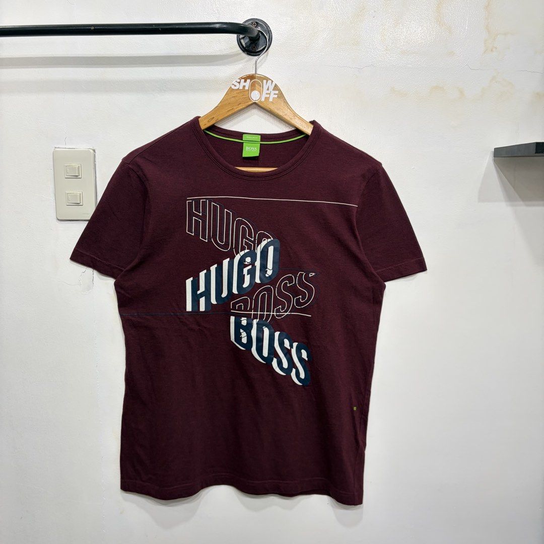 Hugo Boss (Category: Tshirts & Polo Shirts ) located in Santa Rosa. Submitted by gardenofthrifts (Listing ID 1469954475, Image 1). Description: Shirt ₱980 Small Width: 19 Length: 26 10/10 Condition Comment “Mine” below to purchase..