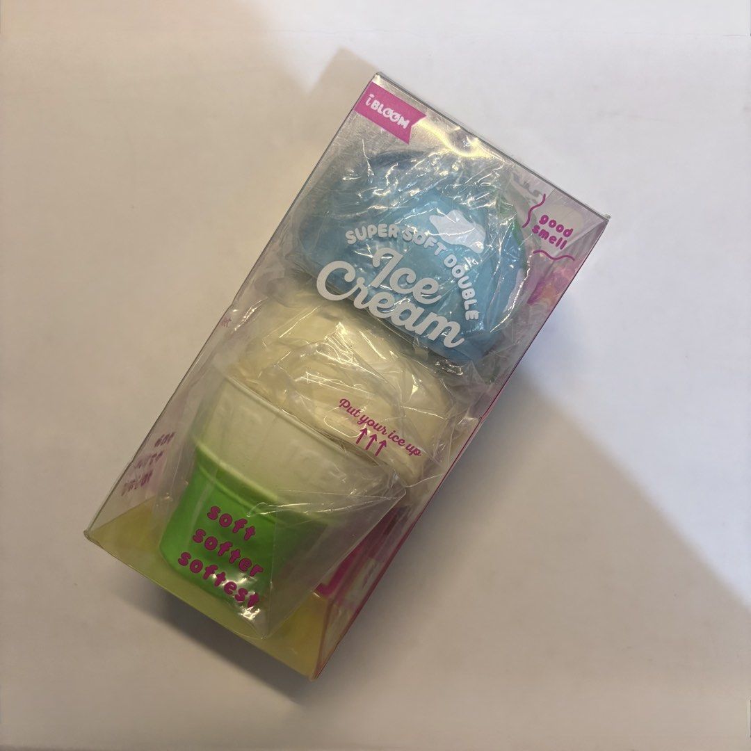 Ibloom Ice Cream Double Scoop Squishy (Category: Interactive Toys) located in Manila. Submitted by buttern0t (Listing ID 1470083049, Image 1). Description: 💌 for proof of transactions & safekeeping of items , dm us on IG @dara.aniks / @puffyberries ✮⋆˙.