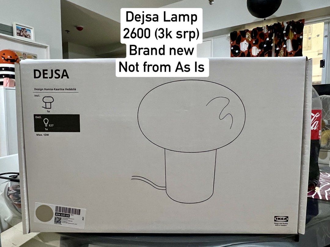 IKEA DEJSA LAMP (Category: Other Home Decor) located in Manila. Submitted by ChocoNaBatok (Listing ID 1470110368, Image 1). Description: For sale IKEA Desja Table Lamp Brand new 2600 (3k SRP) 📍Pasay city.