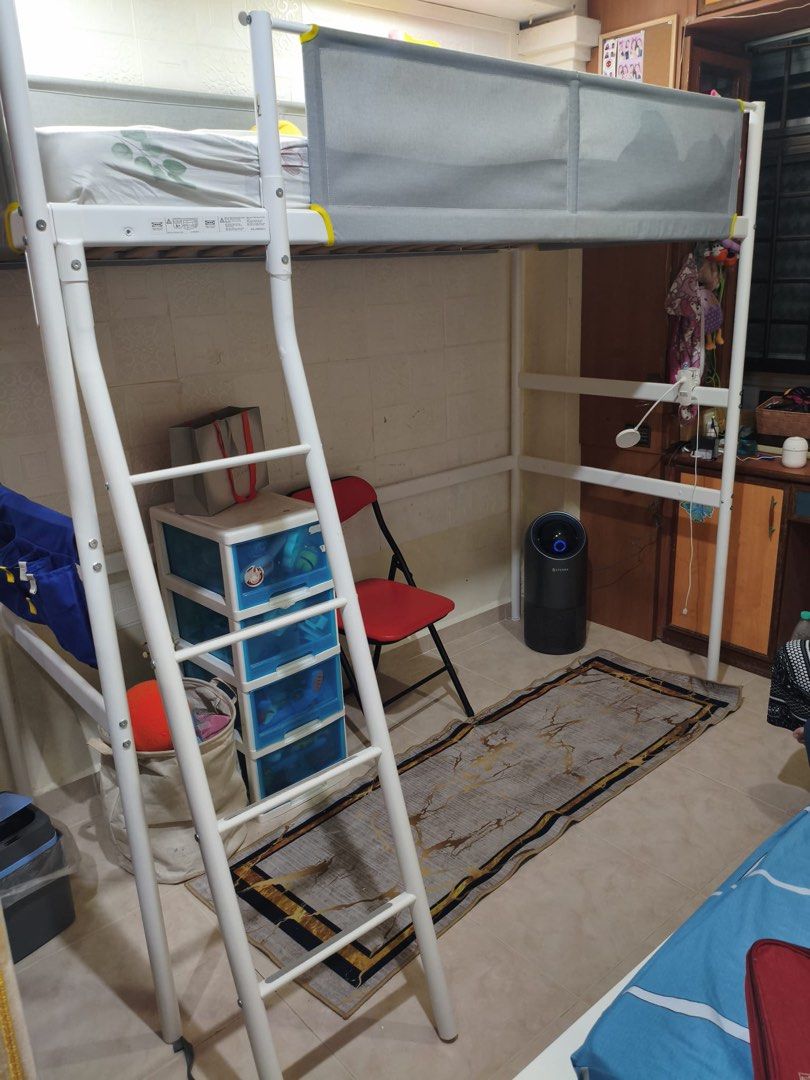 A Frame Insurance IKEA Loft bed frame, Furniture & Home Living, Furniture, Bed Frames ...