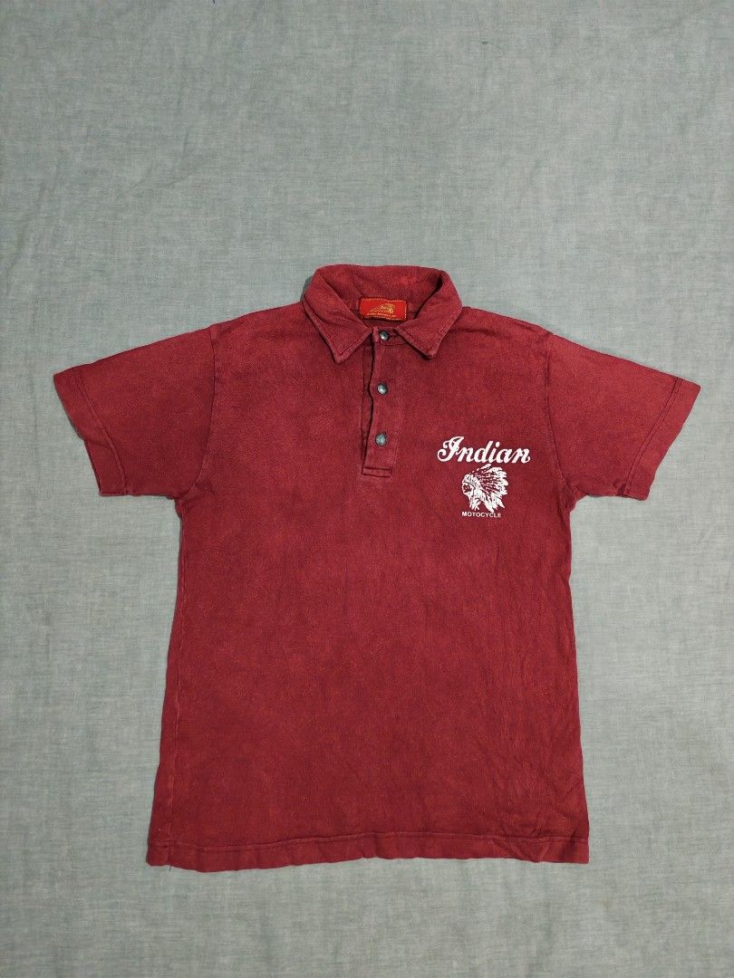 Indian motorcycle polo shirt (Category: Tshirts & Polo Shirts ) located in Baguio. Submitted by used_clothing2600 (Listing ID 1469986068, Image 1). Description: Indian motorcycle polo shirt size small verygood condition minimal signs of usage width 19.5 length 26 P 880.