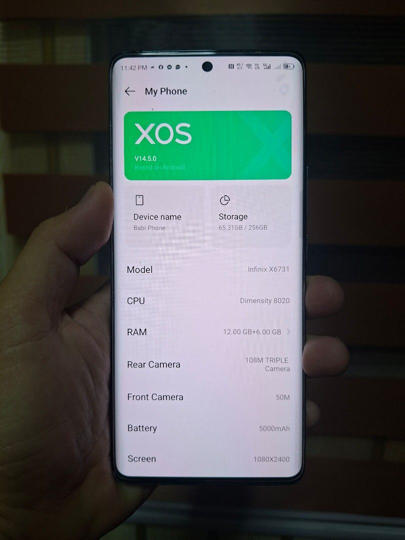 Infinix Zero 30 5G complete with box and charger (Category: Android Others) located in Quezon City. Submitted by metroknowme (Listing ID 1470112802, Image 2). Description: 📱 FOR SALE: INFINIX ZERO 30 5G (12GB RAM / 256GB ROM) 🔥 Powerful Performance | 108MP Camera | Premium Curved Display Specifications: - Model: Infinix Zero 30 5G (X6731) - Processor: MediaTek Dimensity 8020 5G - RAM: 12GB + 6GB Extended RAM - Storage: 256GB - Rear Camera: 108M