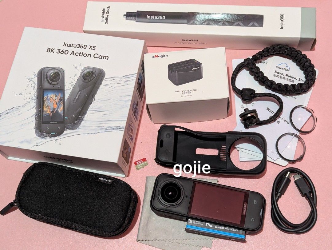 Insta360 x5 (Category: Cameras) located in Manila. Submitted by gojie. (Listing ID 1469961697, Image 1). Description: pm me sa fb ko Gojie Gojie limit reply ko dito X5 good as new ready to use 2 months old may 128gb pickup sampaloc manila fix 25k.