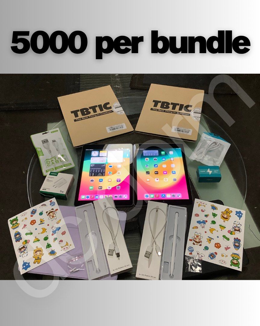 Ipad 6th Gen Student Bundle (Category: iPad) located in Quezon City. Submitted by my.dear.clo (Listing ID 1470084130, Image 2). Description: ✨ BUDGET MEAL STUDENT IPAD BUNDLE (ALL-IN & READY TO USE!) ✨ The ultimate paperless starter pack for study sessions, online classes, and daily entertainment. 🎓📱 Looking for a reliable, complete digital study setup on a student-friendly budget? Get this complete bundle for only ₱5,000 (All-in Price) — all t