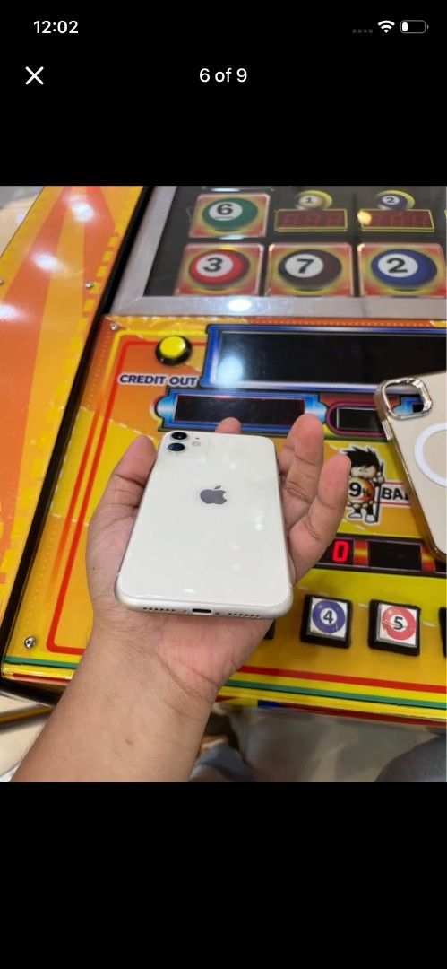 Iphone 11 128GB (Category: iPhone 11 Series) located in Antipolo. Submitted by Skydreamer027 (Listing ID 1470016107, Image 3). Description: Iphone 11 128GB Unli reset Any sim works With Face ID With True Tone Issue Replaced LCD Replaced Back Glass Slightly Shaky camera when zoomed in Unit only P8,500.
