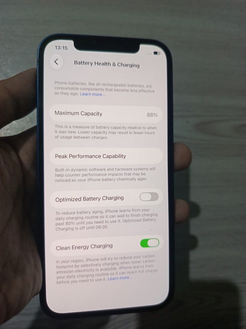 Iphone 12 128GB FACTORY UNLOCKED (Category: iPhone 12 Series) located in San Juan City. Submitted by samdey (Listing ID 1469968712, Image 3). Description: IPHONE 12 128GB BLUE SALE OR OPEN FOR SWAP PRICE: 12,000 NEGOTIABLE FACTORY UNLOCKE ANY SIM 5G DATA 88% BATTERY HEALTH NORMALPEAK TRUETONE WORKING FACE ID WORKING BOTH CAMERA MALINAW LCD/BATTERY/CAMERA STILL ORIGINAL TEST TO SAWA WITH CASE CORD NAKATEMPERED SM MANILA OR LRT 1,2 MEET UP ONLY.