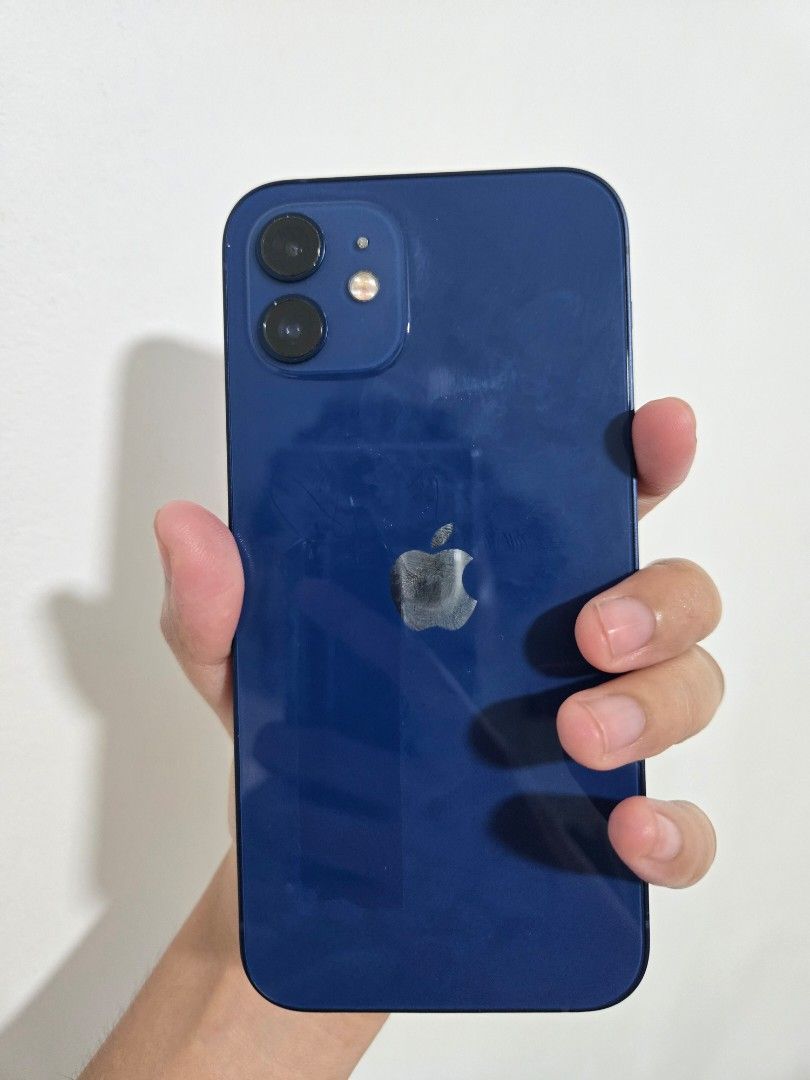 iPhone 12 - Blue (128gb) (Category: iPhone 12 Series) located in Pasig City. Submitted by nhin04 (Listing ID 1470017460, Image 1). Description: personal phone kaya minimal scratches lang unit only can only do meet up weekdays: ortigas pasig area weekends: molino and vermosa.