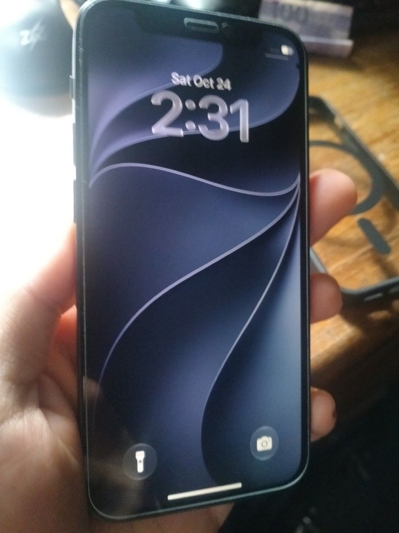 iPhone 12 Mini Black 128 (Category: iPhone 12 Series) located in Quezon City. Submitted by j_tino_ishi260 (Listing ID 1470042507, Image 2). Description: iPhone 12 Mini 128GB Price: ₱13,500 • Unit only (no box, no charger) • 128 GB storage • Battery Health: 100% • Face ID, True Tone, cameras 100% working • Factory unlocked (any SIM works) • iCloud logged out / reset ❗ISSUE❗ - Small LCD issue, other than that okay Pm for more details .