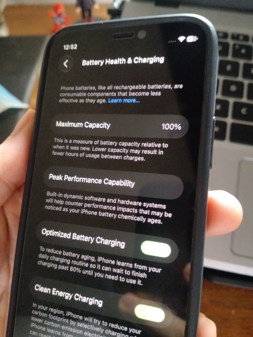 iPhone 12 Mini Black 128 (Category: iPhone 12 Series) located in Quezon City. Submitted by j_tino_ishi260 (Listing ID 1470042507, Image 3). Description: iPhone 12 Mini 128GB Price: ₱13,500 • Unit only (no box, no charger) • 128 GB storage • Battery Health: 100% • Face ID, True Tone, cameras 100% working • Factory unlocked (any SIM works) • iCloud logged out / reset ❗ISSUE❗ - Small LCD issue, other than that okay Pm for more details .