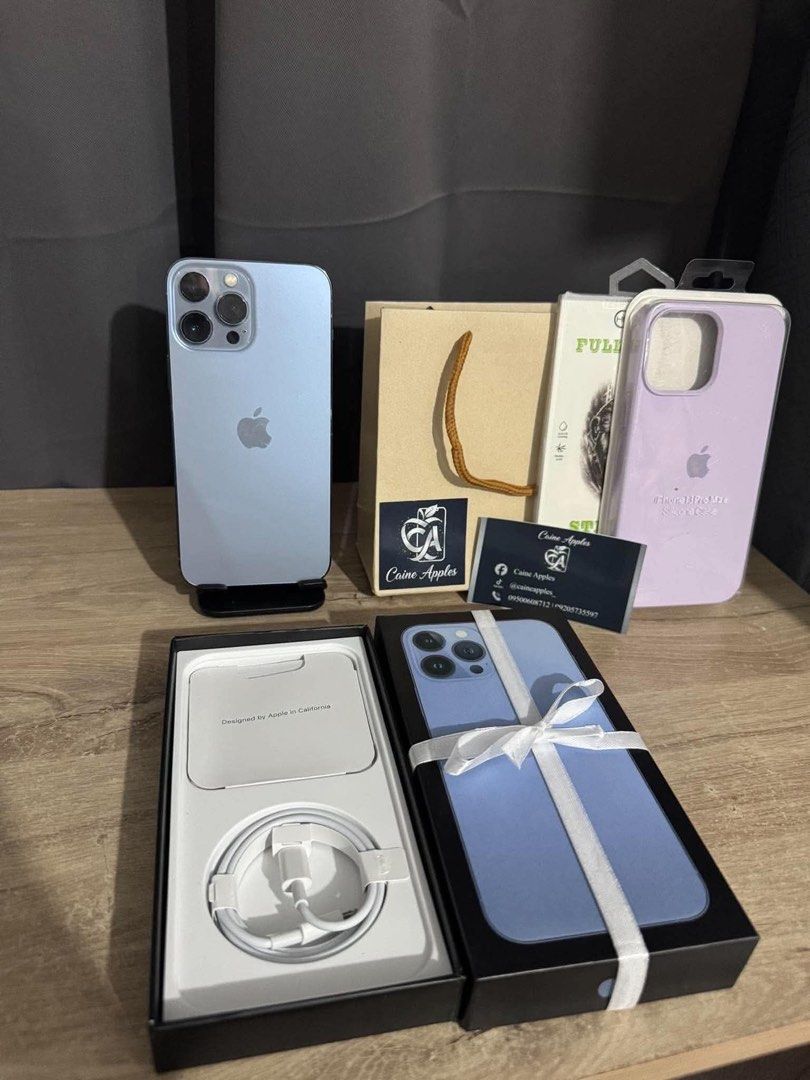 IPHONE 13 PRO MAX 256GB (Category: iPhone 13 Series) located in Muntinlupa City. Submitted by lilikimmm (Listing ID 1470038604, Image 1). Description: Selling Iphone 13 Pro Max 256GB — all working properly — any sim will work — face id & true tone working — with box and chord & cases Honest Description — Replaced Battery (FLYCDI) 100BH — Replaced LCD but orig pinalit ₱21,500 Meet up: Around Muntinlupa.