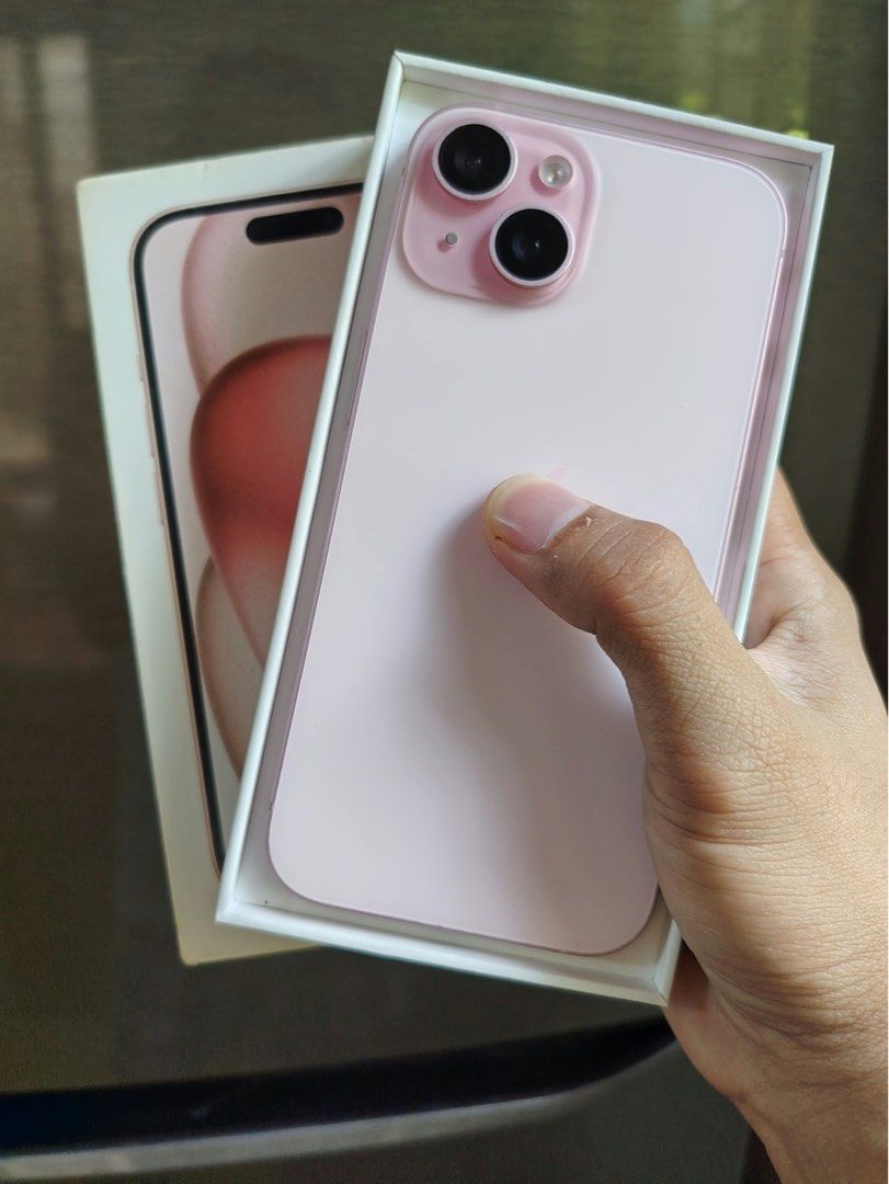 iPhone 15 128GB NTC FU (Category: iPhone 15 Series) located in Antipolo. Submitted by itsmeven (Listing ID 1469109160, Image 1). Description: AVAILABLE FOR SALE ‼️ iPhone 15 128GB HN/A (India) Still NTC Approved Openline 🔋 84% BH 🔌 702 cycle count PHP 24,990 Slight negotiable ✅ with original same IMEI box ✅ no functionality issues ✅ Test and reset all you want ‼️ 96% smoothness - signs of usage and scratch on screen is present ❌ No cord Meetups