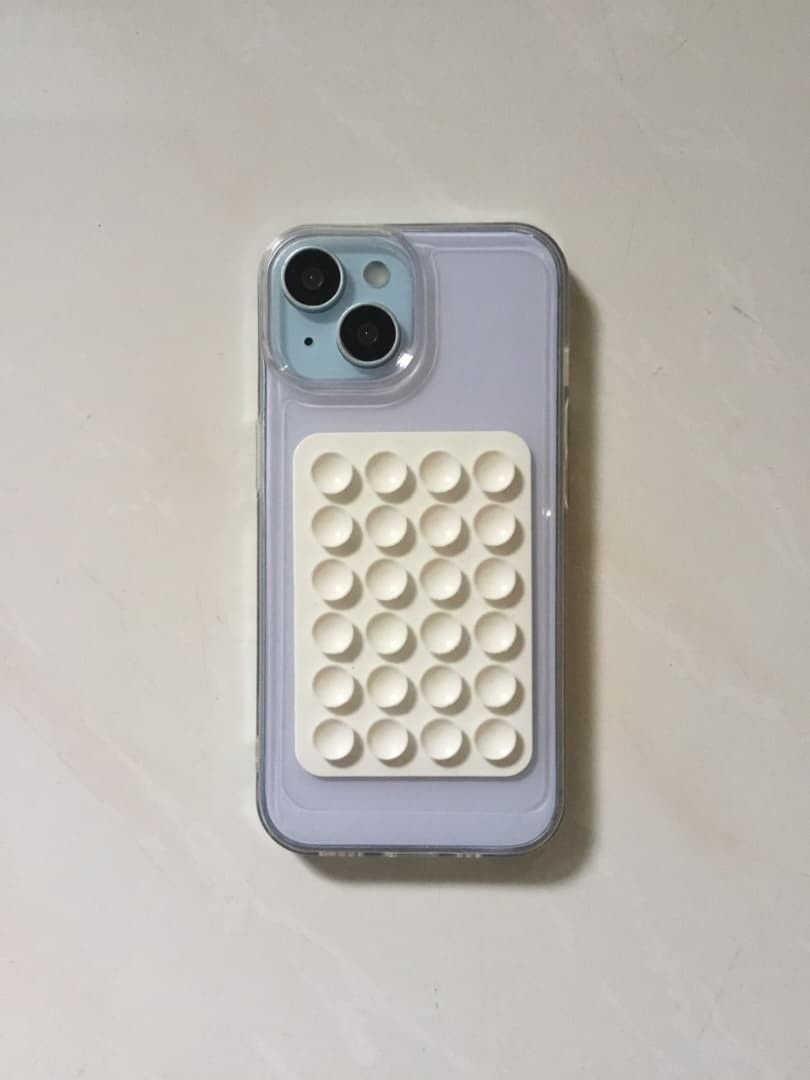 iPhone 15 casing (Category: Cases & Covers) located in Kuala Lumpur. Submitted by eleanor_20080628 (Listing ID 1470100725, Image 1). Description: ⚠️ WE ONLY TAKE TNG QR. ⚠️ ⚠️ WE DONT TAKE BANK, ANY MONEY TRANSFERED USING BANK, WE WILL NOT RETURN THE MONEY⚠️ -Compatible model: iPhone 15 -Type: Transparent phone casing with back suction mount -Features: White multi-suction cup pad for sticking to smooth surfaces (mirrors, glass, tiles) -Condition: