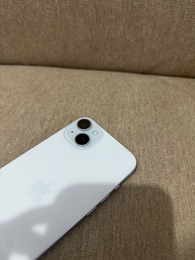 iPhone 15 Plus (256gb) - Blue (Category: iPhone 15 Series) located in Manila. Submitted by genevpalen64141 (Listing ID 1470099796, Image 3). Description: iPhone 15 Plus (256gb) - Blue Used, no scratches. Bought March 2024 at Power Mac SM Rosario, Cavite First owner and lady-owned, no history of repair. With free 2 original apple cases (worth 3k each) Battery health: 85% Reason for selling: Upgrade With box - unit only Loc: Imus, Cavite Slightly n