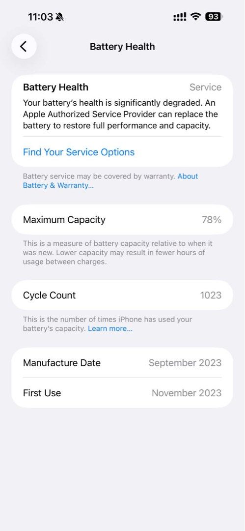 Iphone 15 Promax 256gb (Category: iPhone 15 Series) located in Manila. Submitted by corenix2443366 (Listing ID 1469968719, Image 1). Description: Selling Iphone 15promax 256gb complete FU NTC lady owned, light scratch kindly check the pic on the upper part. meetups southwoods mall ATC Festival Mall Carmona Area RFS: Upgrade.