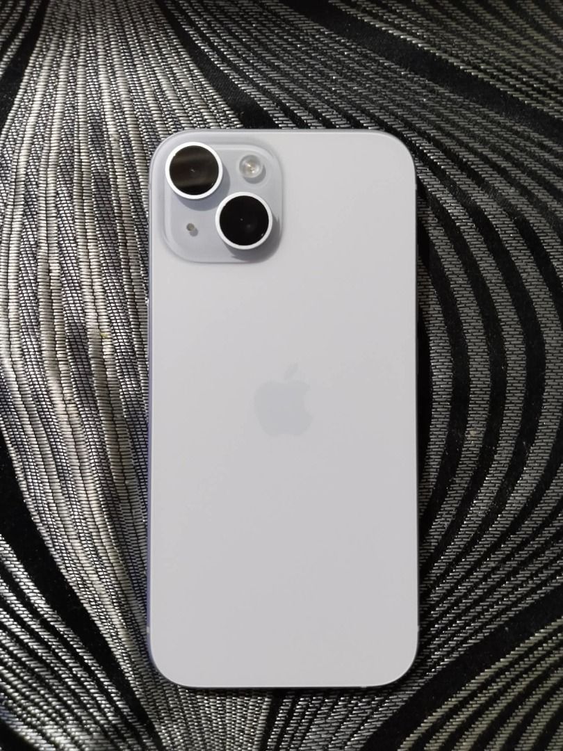 iPhone 15 with box - first owner (Category: iPhone 15 Series) located in Caloocan City. Submitted by judynickcops (Listing ID 1470066234, Image 1). Description: - Brand and Model: Apple iPhone 15 - 256gb - Color: Elegant light purple/lavender finish - Features: Dual rear camera setup, sleek aluminum frame, premium glass back - Ideal for: Daily use, high-quality photography, and modern style.