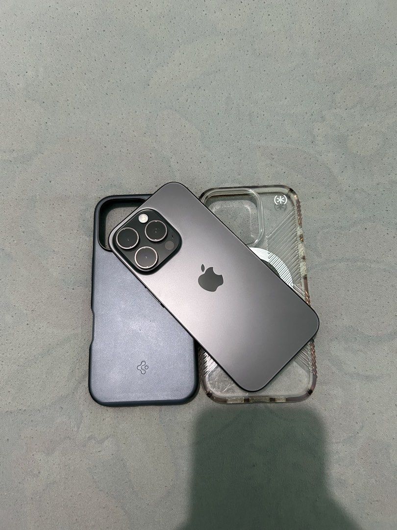 Iphone 16 Pro 128gb Black Titanium (Category: iPhone 16 Series) located in Manila. Submitted by jake132022 (Listing ID 1469998186, Image 1). Description: Sale/Swap Iphone 16 Pro 128gb Black Titanium Factory unlocked / Local variant 91% Batteryhealth / 787 Cycle count All working / Makinis No history of repair No issue test to sawa upon meetup Comes with Orig cord, 20w anker adaptor & case Pasig manggahan loc.