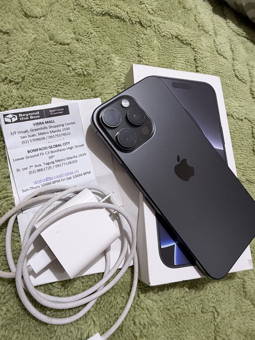 Iphone 16 pro max 512GB (Category: iPhone 16 Series) located in Quezon City. Submitted by bprpawnshop (Listing ID 1470124224, Image 2). Description: Remata unit. No issue. Complete with receipt. No history of repair. 📍diamond arcade 2ndflr cubao. Fbpage: bpr gadget pawnshop .