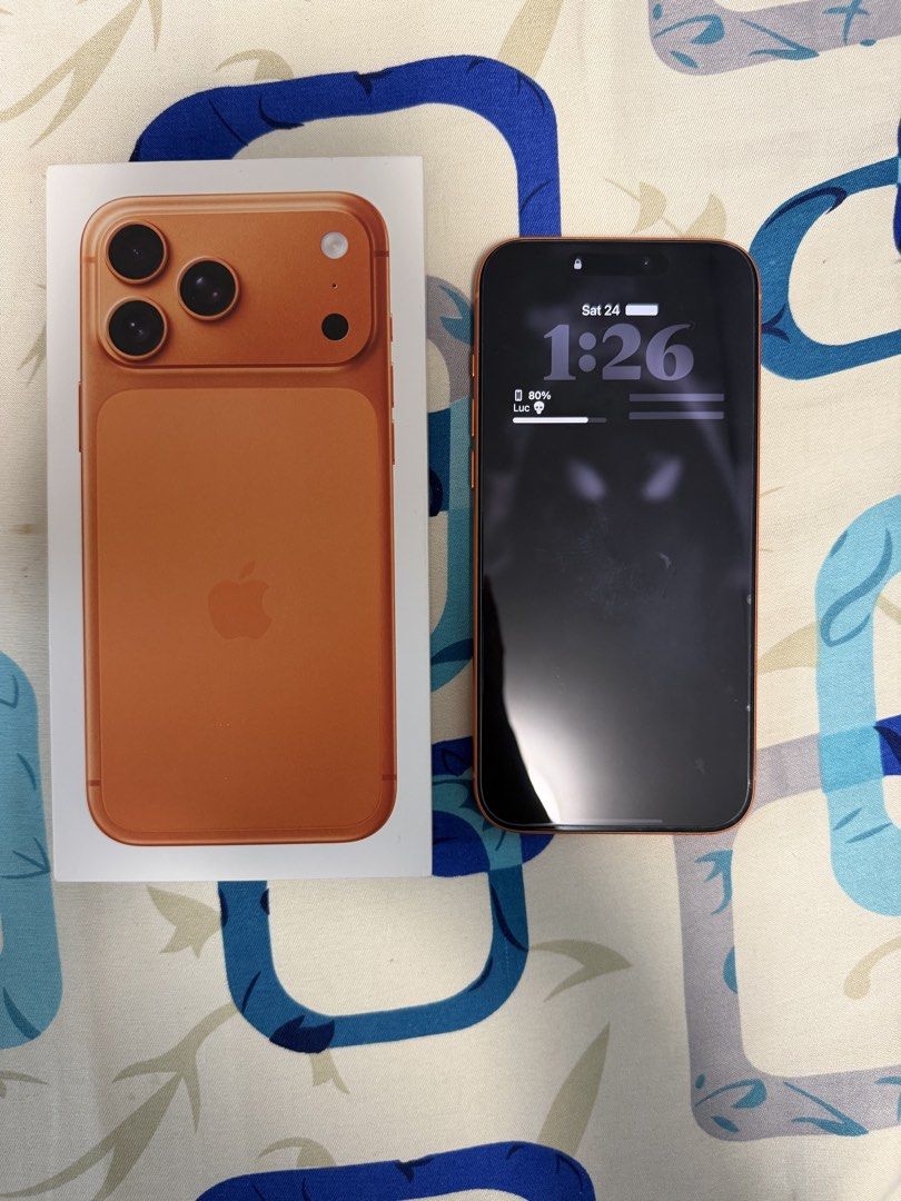 IPHONE 17 PRO MAX (Category: iPhone X Series) located in Dasmarinas. Submitted by andrea.villorente (Listing ID 1469995243, Image 2). Description: IPHONE 17 PRO MAX 256 GB 98% Battery Healthy Any sim will do Under Warranty pa until June 27, 2027 Nabili sa New Zealand With original cord and clear case na kasama No Issue po working lahat makinis na makinis at pwede sa maselan Good as new po June 2026 lang first use nito. Negotiable for sure buyer C