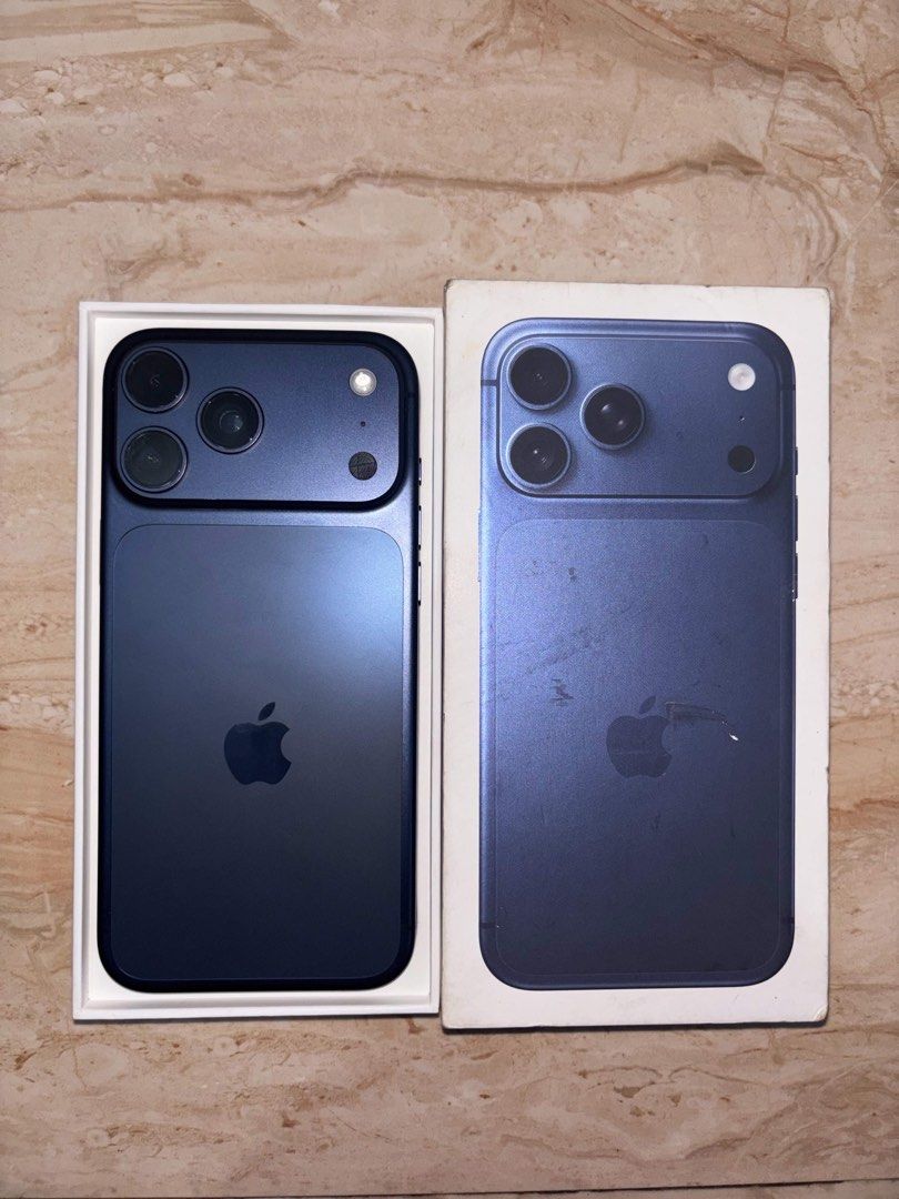 Iphone 17 Pro Max 256gb - Deep Blue (Category: iPhone 17 Series) located in Mandaluyong City. Submitted by the_blip_and_byte (Listing ID 1470128802, Image 1). Description: ✅ No sim restriction (any sim) ✅ No history of repair (all orig. parts) ✅ Face ID working ✅ True Tone working ✅ 100% Smooth ✅ No dents or scratch ✅ 91% Battery Health ✅ X/A ✅ Under Warranty Until December 2026 ✅ Unit and Orig Box Open for swap sa Lower IOS + Cash Meet up only: 