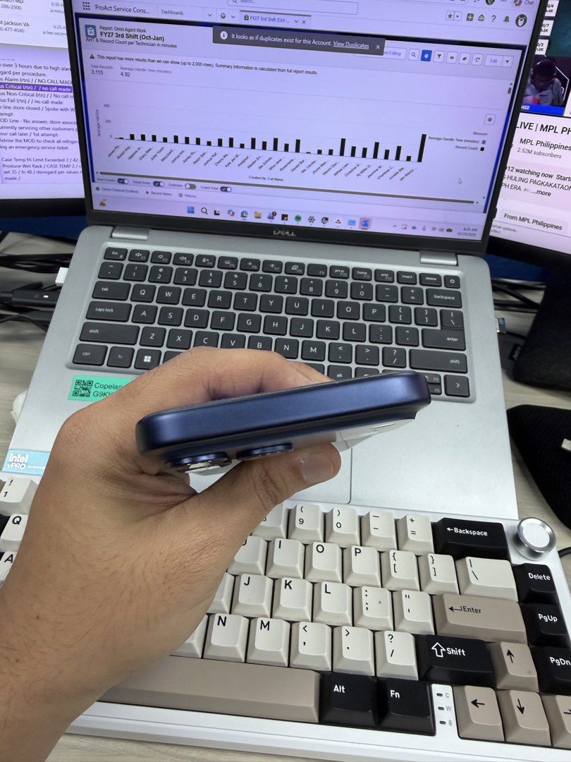 Iphone 17 promax (Category: iPhone 17 Series) located in Quezon City. Submitted by yourangel11 (Listing ID 1470077967, Image 3). Description: Iphone 17 promax Blue 256gb Openline Personal used by my GF for almost a year Complete 92 bh No issue Loc: QC Selling 63k.