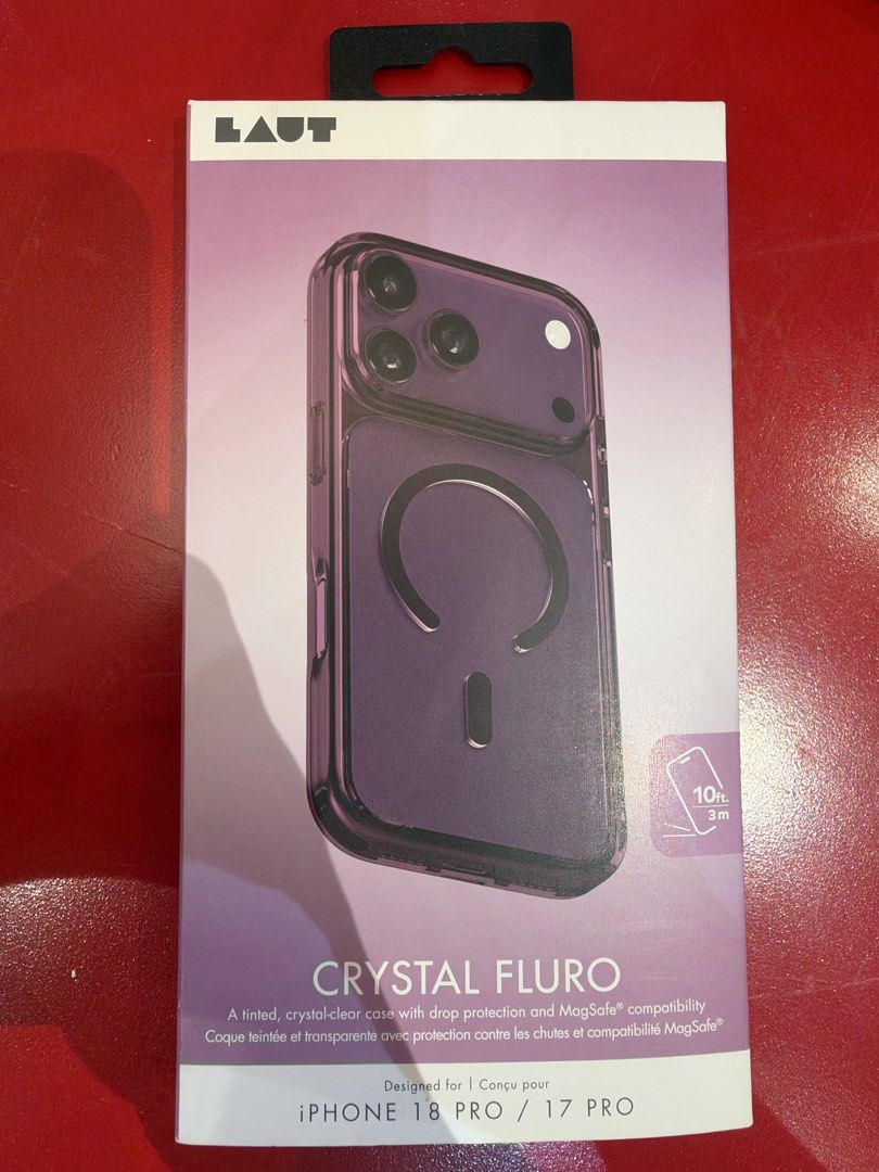 iPhone 18/17 Pro Case LAUT Crystal Fluro (Category: Cases & Sleeves) located in Mandaluyong City. Submitted by soobridit (Listing ID 1470036738, Image 1). Description: LAUT Crystal Fluro MagSafe Case - Plum Crystal Extra iPhone 18 pro case, also fits iPhone 17 pro. Bought for PHP1590. Price still slightly negotiable..