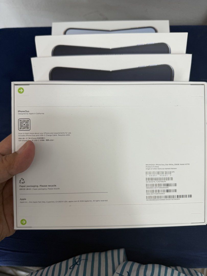 Iphone DUO Brandnew Sealed HK (Category: iPhone Duo Series) located in Quezon City. Submitted by legitgadgetforless (Listing ID 1469997765, Image 2). Description: PRICELISTS AS OF TODAY 10/24 256- 185,000 512 - 198,000 1TB - 225,000 2TB -305,000 PICK UP/ Meet up Will personally deliver at your doorstep Bank | Cash | Credit Card.