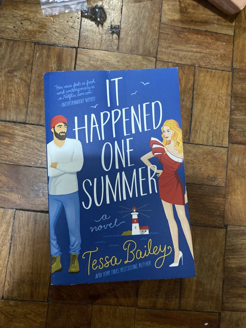 It Happened One Summer by Tessa Bailey Paperback (Category: Storybooks) located in Manila. Submitted by solonglondon (Listing ID 1470058961, Image 1). Description: - Title: It Happened One Summer by Tessa Bailey - Format: Paperback edition published by Avon Books - Plot: A city socialite is sent to a small coastal town where she finds unexpected love - Genre: Contemporary rom-com filled with humor and great chemistry - Condition: Normal shelf wea