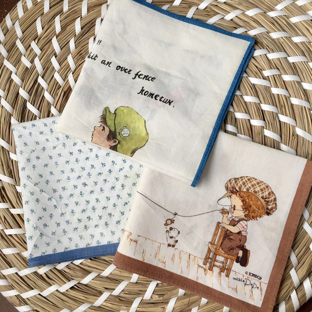 Japan cotton hankies for kids bundle 3pcs (Category: Handkerchief & Pocket Squares) located in Quezon, Isabela. Submitted by hankies_garden2 (Listing ID 1470035524, Image 1). Description: Fixed price‼️ Mix of bnew/ like new/ lightly used Cotton hankies from Japan 1 day reservation only‼️ *Please manage your expectations if there would be min flaws/ washable dirt/ small storage stain- major flaws will be disclosed #japanhankies #japanscarves #mcm 