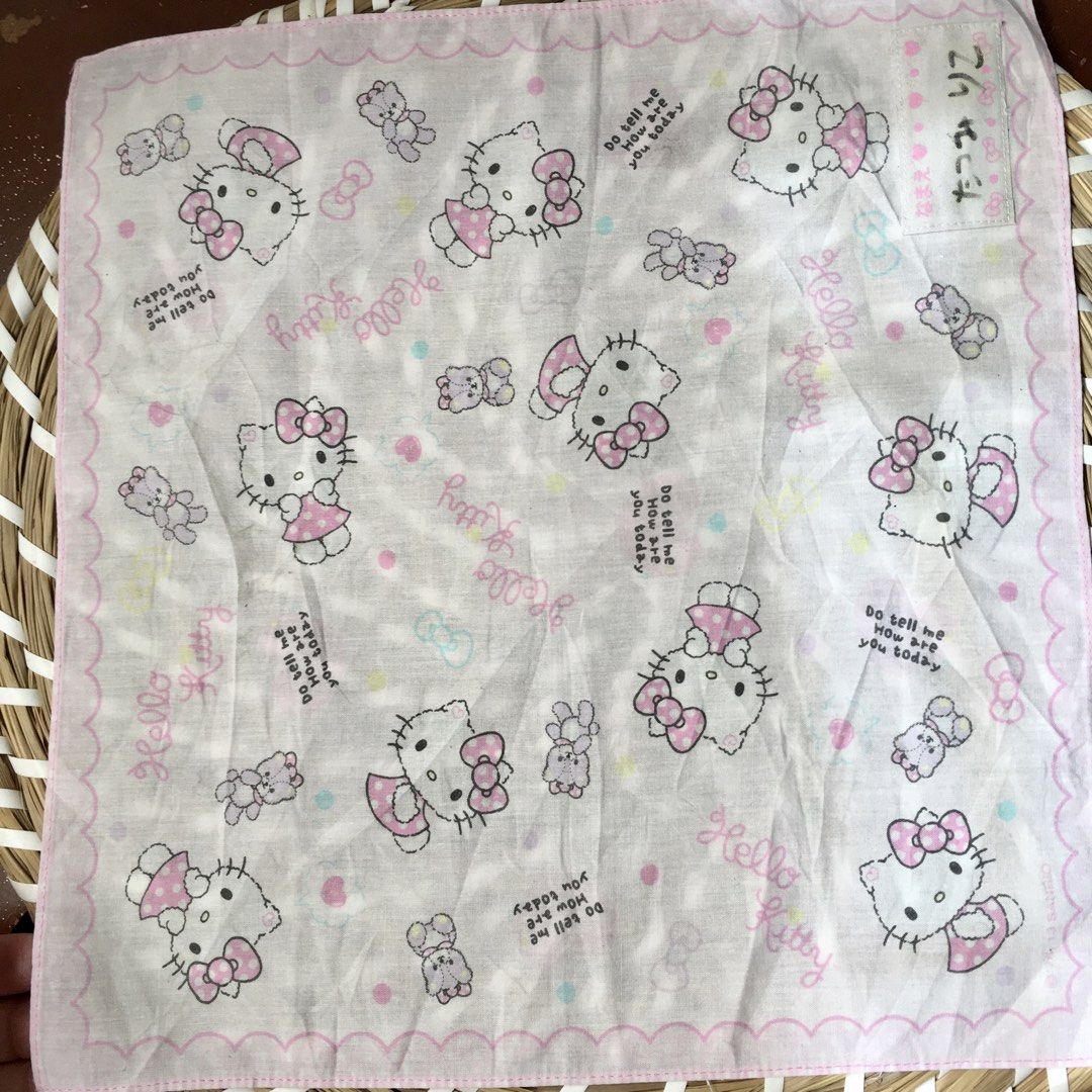 Japan cotton hankies for kids bundle 3pcs (Category: Scarves) located in Quezon, Isabela. Submitted by hankies_garden2 (Listing ID 1470036859, Image 3). Description: Fixed price‼️ Mix of bnew/ like new/ lightly used Cotton hankies from Japan 1 day reservation only‼️ *Please manage your expectations if there would be min flaws/ washable dirt/ small storage stain- major flaws will be disclosed #japanhankies #japanscarves #mcm #branded #fendi #picas
