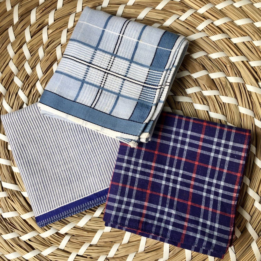 Japan hankies for men bundle 3pcs (Category: Handkerchief & Pocket Squares) located in Quezon, Isabela. Submitted by hankies_garden2 (Listing ID 1470029094, Image 1). Description: Fixed price‼️ Cotton hankies from Japan 1 day reservation only‼️ *Please manage your expectations if there would be min flaws/ washable dirt/ small storage stain- major flaws will be disclosed #japanhankies #japanscarves #mcm #branded #fendi #picasso #luxuryhanky #celin