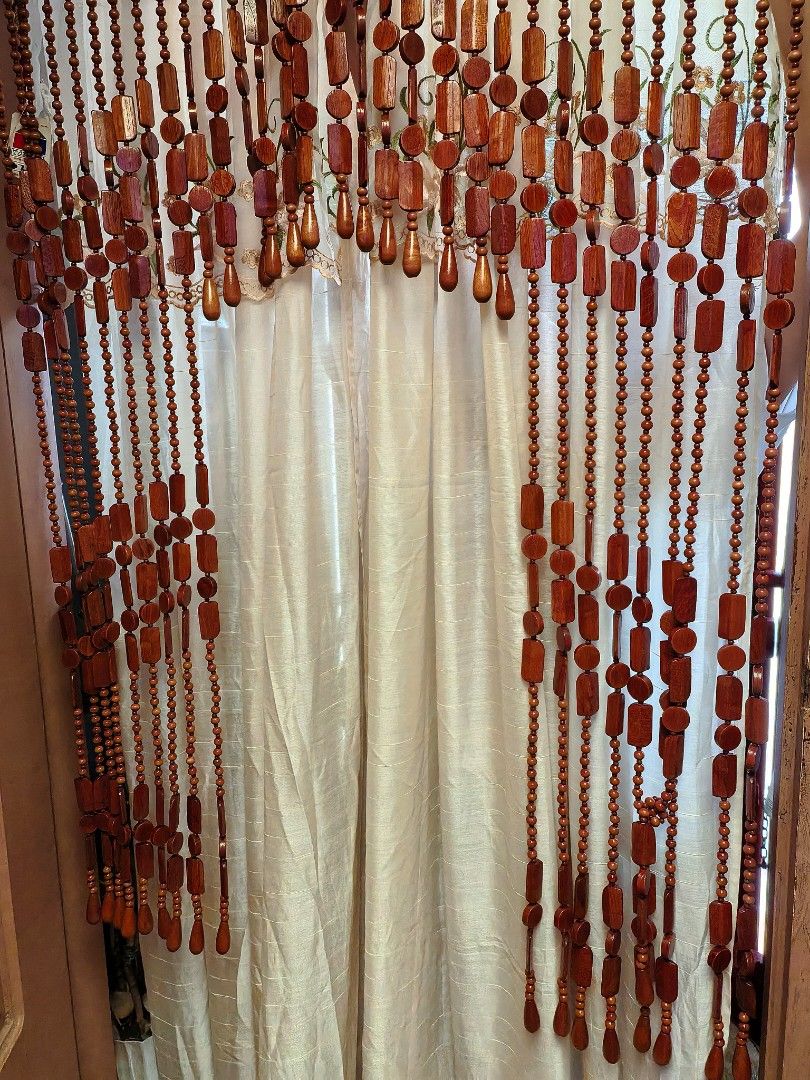 Japan wooden bead curtain (Category: Curtains & Blinds) located in Manila. Submitted by luckycharm_215 (Listing ID 1469973750, Image 1). Description: New with minor flaw as posted.