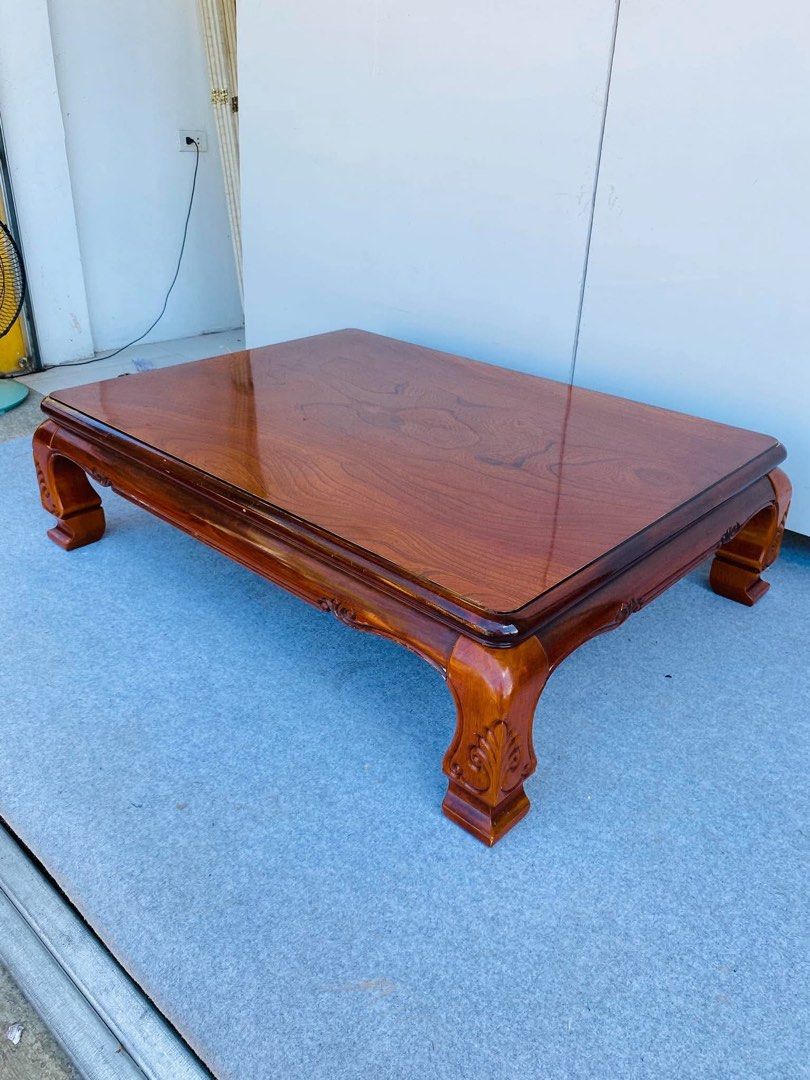 Japanese Tatami Table (Category: Tables & Sets) located in Manila. Submitted by elliefurnies31 (Listing ID 1470090471, Image 2). Description: "JAPAN SURPLUS" JAPANESE TABLE / TATAMI TABLE SIZE: 48L" x 35W" x 14H" inches (AS-IS ITEM) IN GOOD CONDITION.