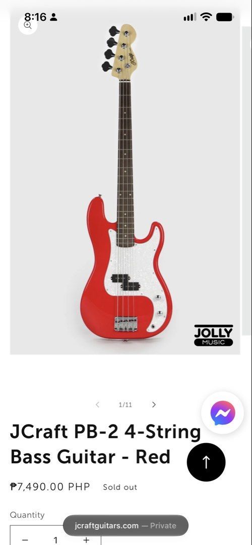 JCRAFT JAZZ BASS WITH RJ AMPLIFIER (Category: Musical Instruments) located in Manila. Submitted by korukorunix (Listing ID 1469951807, Image 3). Description: FOR SALE Jcraft Jazz Bass 4-string with RJ Amplifier (20 watts) Price: 6,500 pesos (all in) - with guitar bag - with cable pros: fully functioning. lady-owned. maingat ako gumamit. cons: may ribbon stickers sa fretboard, but if you don’t mind, this is such a steal. ps. see attached pics for 