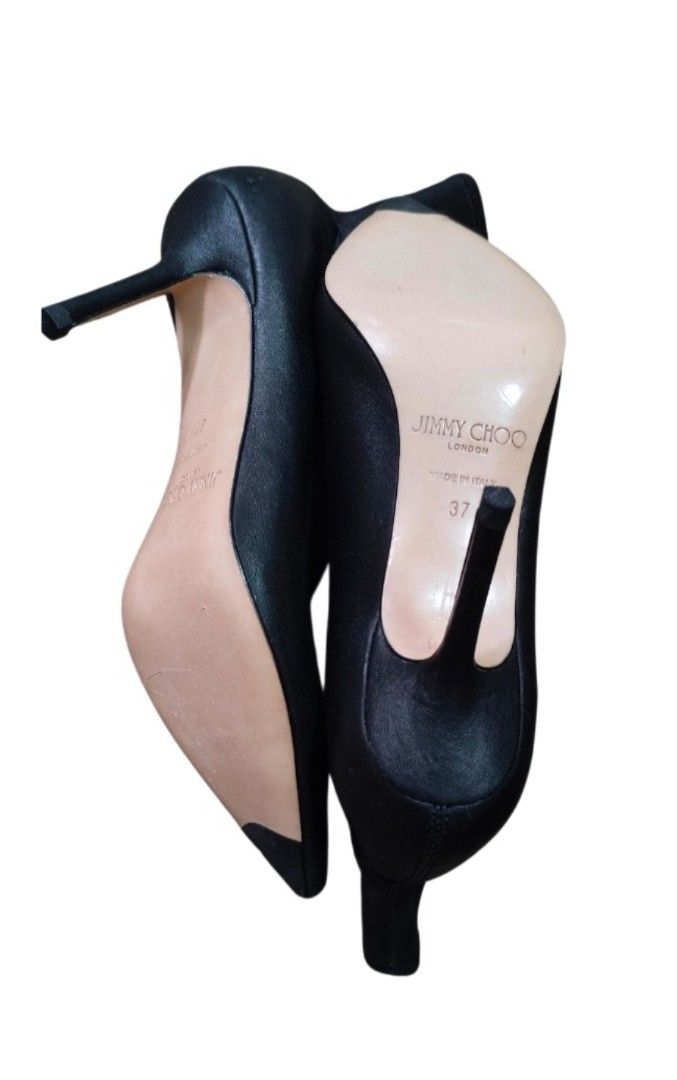 Jimmy Choo Ankle leather Boots (Category: Sneakers & Footwear) located in Caloocan City. Submitted by modishthriftstore (Listing ID 1470112475, Image 3). Description: Jimmy Choo Soft Leather Ankle Boots * Comfortable footwear*size: 37 (Size 6) 23cm feet *Authentic: Orig SRP: P55,000+ Good as New, No repair, no flaws, ni issues ❤Size 37 SLIM FIT 10cm heels Soft, stretchy leather, NO Zipper.