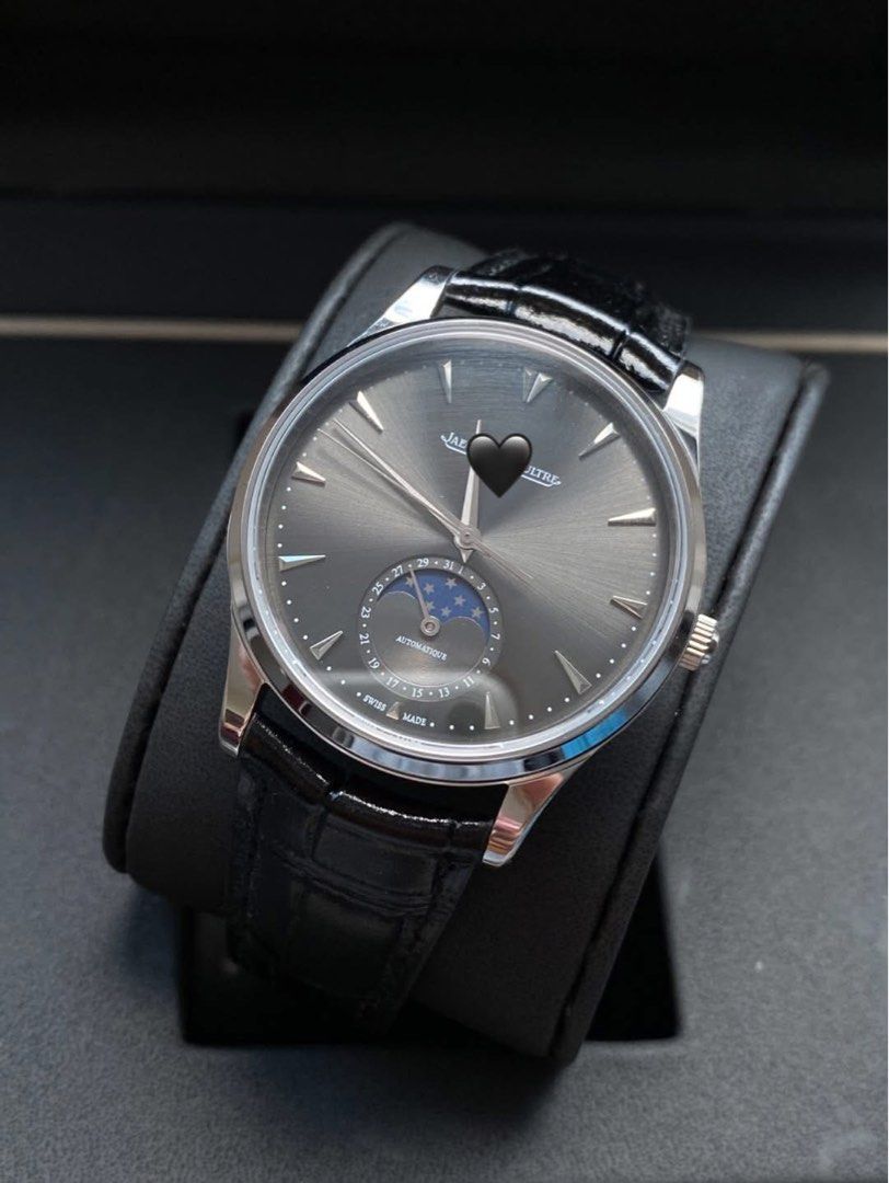 J-L-C Master Ultra Thin Moon Top G. (Category: Men's Watches) located in San Juan City. Submitted by loveswatches22 (Listing ID 1470009820, Image 2). Description: Price Negotiable Onhand Watch Same Day Delivery DM for more details Stainless Steel Case Leather Strap Automatic Movement With Complete Inclusion .